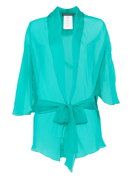  Alberta Ferretti Top De Seda - Verde 