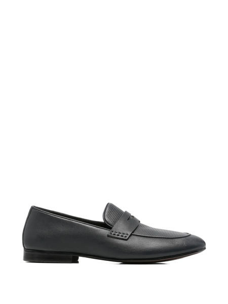 Alberto Gozzi Mocasines Con Panel Perforado - Azul 