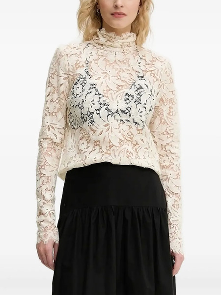  A.l.c. Blusa Con Cuello Falso - Blanco 