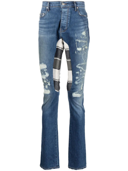  Alchemist Vaqueros Skinny Con Efecto Envejecido - Azul 