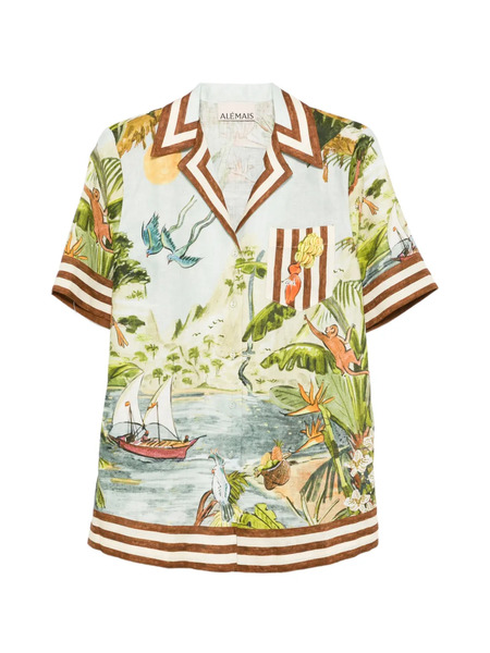  Alemais Camisa Toucan Tango Estampada - Azul 