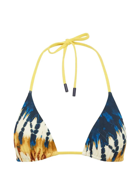  Alemais Martine Tie-dye Triangle Bikini Top - Azul 