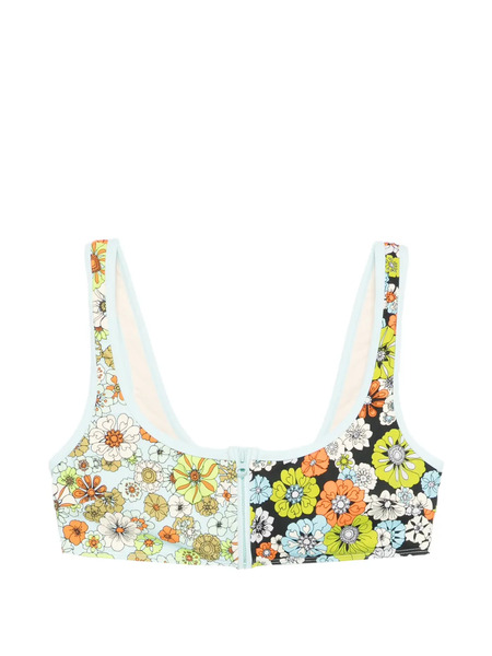  Alemais Top De Bikini Con Estampado Floral - Azul 
