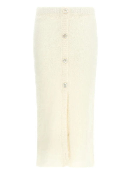  Alessandra Rich Falda Midi Carded - Neutro 