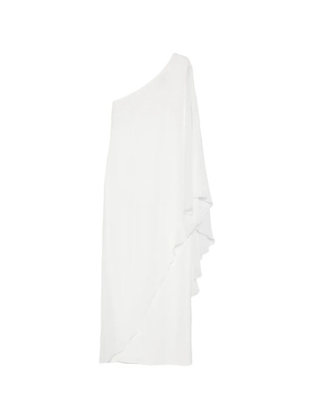  Alessandro Legora Vestido Midi Con Volantes - Blanco 