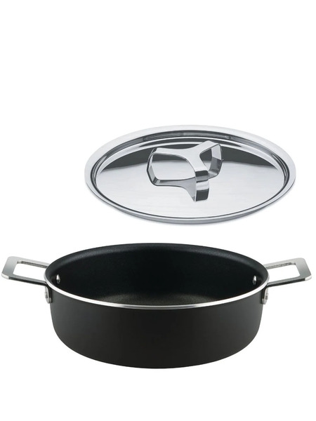  Alessi Cacerola Baja (24cm) - Negro 