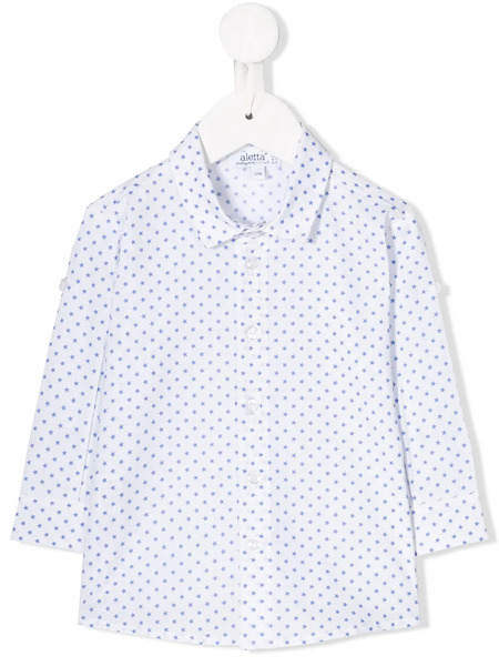  Aletta Camisa Con Estampado De Estrellas - Blanco 