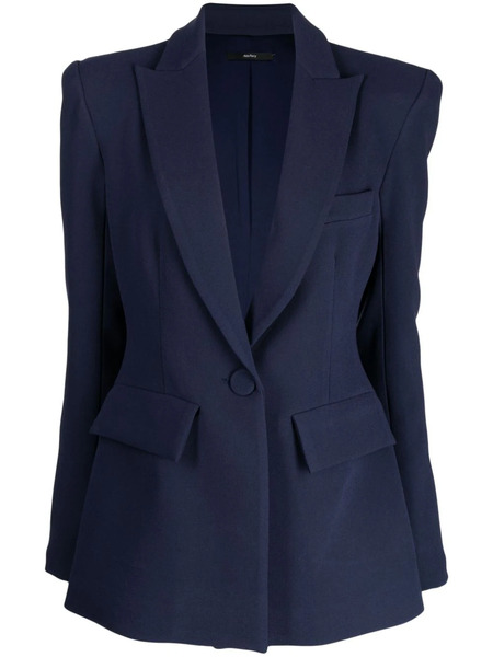  Alex Perry Blazer Con Solapas De Pico - Azul 