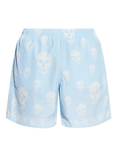  Alexander Mcqueen Bañador Con Motivo De Calavera - Azul 