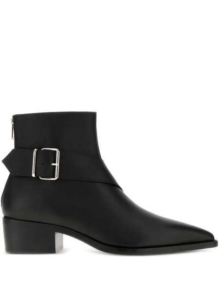  Alexander Mcqueen Botas Biker Con Tacón De 45 Mm - Negro 
