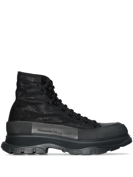  Alexander Mcqueen Botas Tread Slick - Negro 