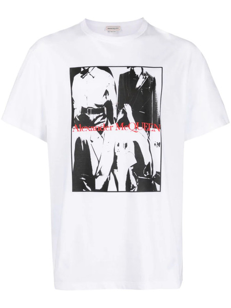  Alexander Mcqueen Camiseta Con Fotografía Estampada - Blanco 