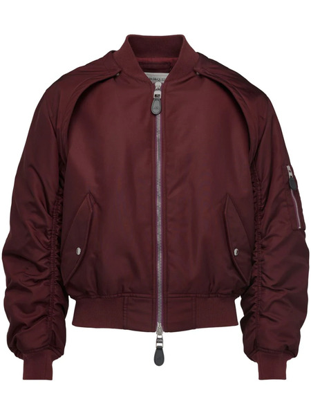  Alexander Mcqueen Chaqueta Bomber Con Manga Removible - Rojo 