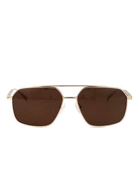  Alexander Mcqueen Eyewear Gafas De Sol Con Montura Cuadrada - Dorado 