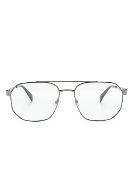  Alexander Mcqueen Eyewear Gafas 0495o Con Montura Piloto - Gris 