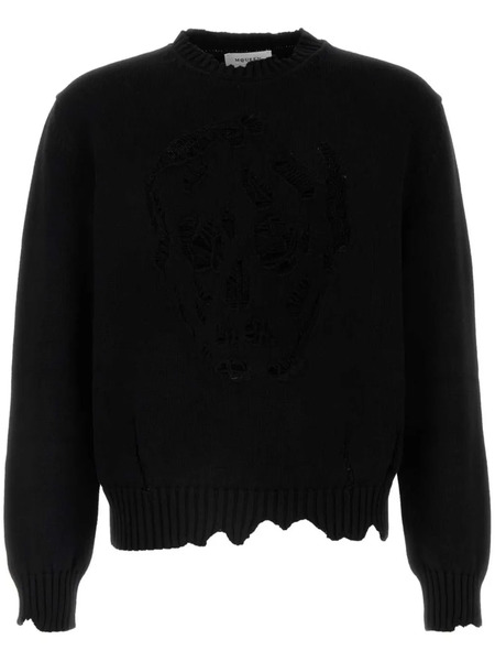  Alexander Mcqueen Jersey Distressed Skull - Negro 