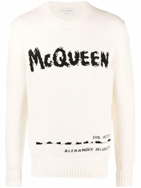  Alexander Mcqueen Jersey Graffiti - Neutro 