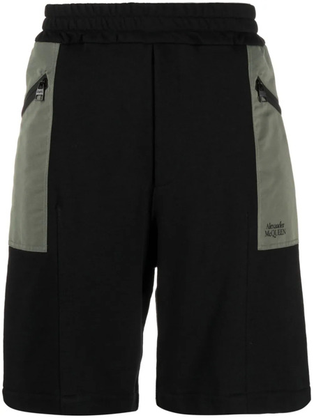  Alexander Mcqueen Pantalones Cortos De Chándal Elásticos - Negro 