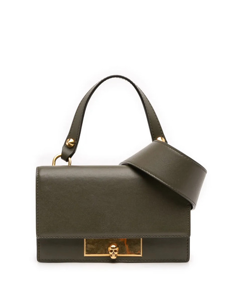  Alexander Mcqueen Pre-owned Bolso Satchel Skull Lock Mini De Piel Con Asa En La Parte Superior 2018-2024 - Verde 