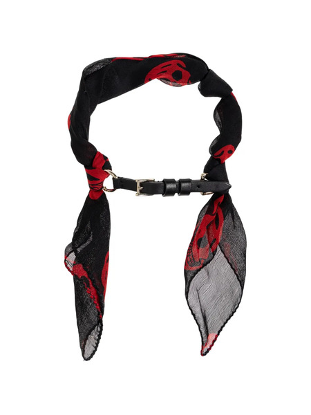  Alexander Mcqueen Pulsera Con Motivo Skull - Negro 