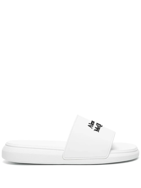  Alexander Mcqueen Sandalias Con Logo En Relieve - Blanco 