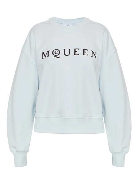  Alexander Mcqueen Sudadera Con Logo Estampado - Azul 