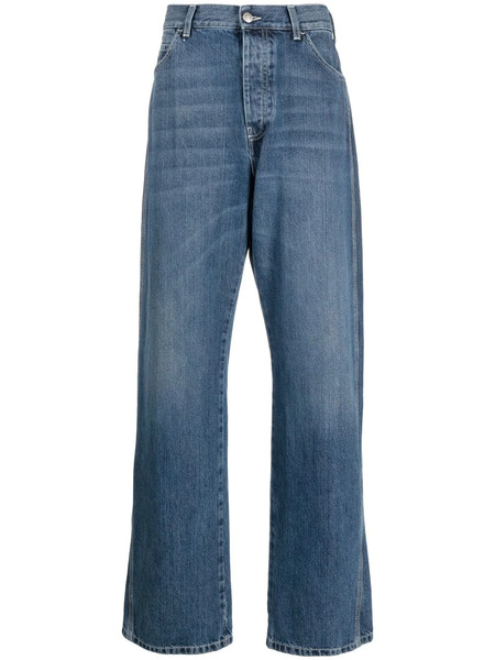  Alexander Mcqueen Vaqueros Anchos A Paneles - Azul 