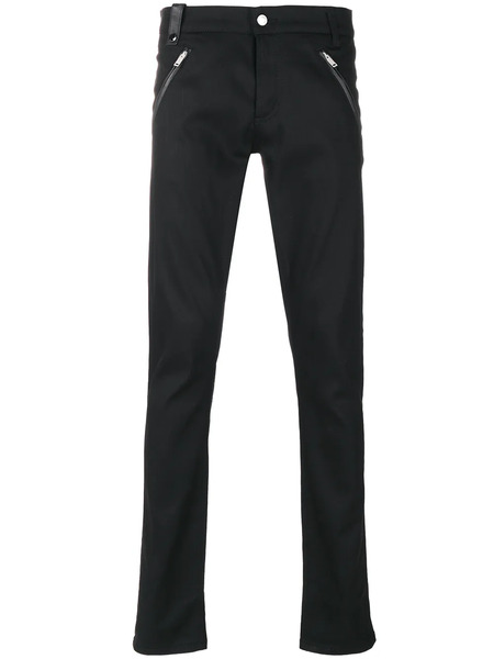  Alexander Mcqueen Vaqueros Biker Slim - Negro 