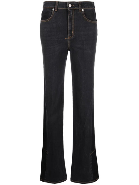 Alexander Mcqueen Vaqueros Bootcut Con Parche De Logo - Negro 