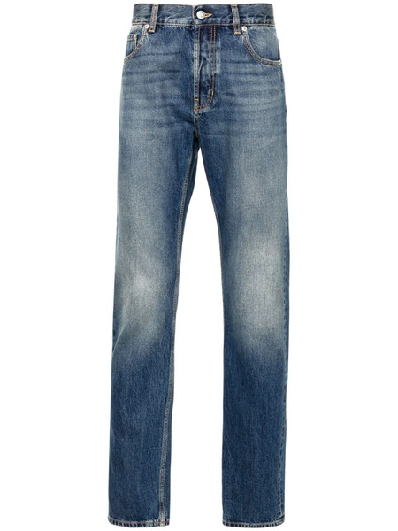  Alexander Mcqueen Vaqueros Con Logo Estampado - Azul 