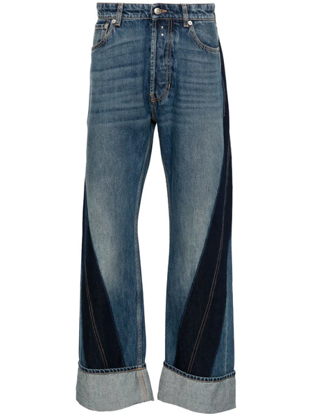  Alexander Mcqueen Vaqueros Twisted - Azul 
