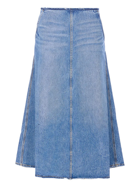  Alexander Wang Falda Larga Vaquera - Azul 