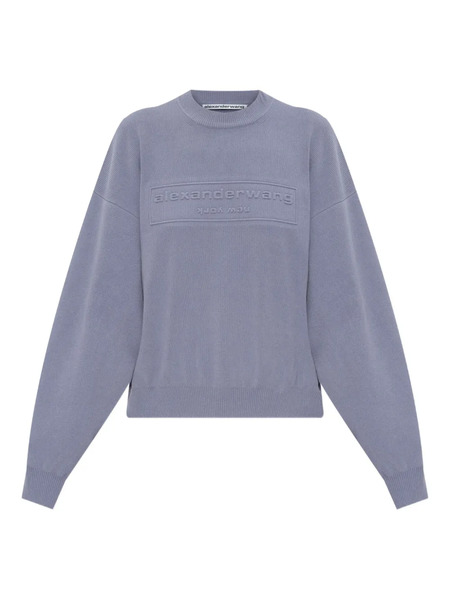  Alexander Wang Jersey Con Logo En Relieve - Azul 