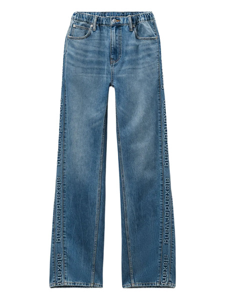 Alexander Wang Pantalones Balloon Con Logo - Azul 