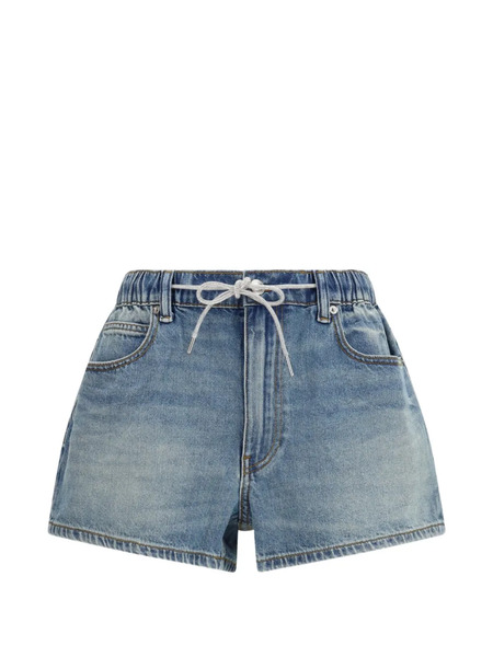  Alexander Wang Pantalones Vaqueros Cortos Marathon - Azul 