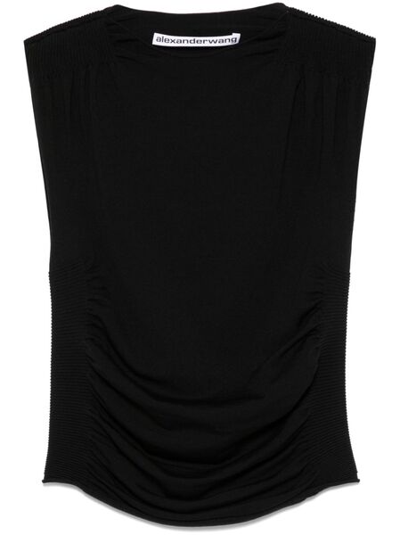  Alexander Wang Top Fruncido - Negro 