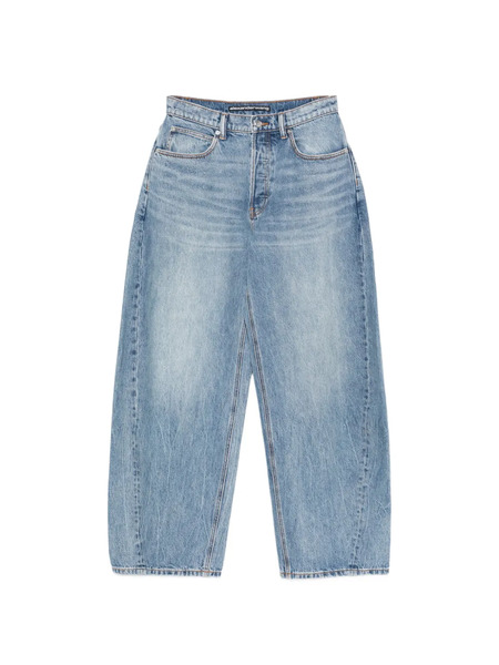  Alexander Wang Vaqueros Anchos Con Cinco Bolsillos - Azul 