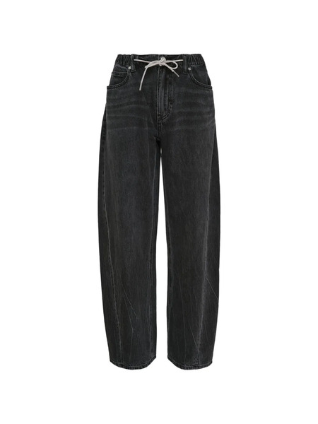  Alexander Wang Vaqueros Boyfriend Con Cordones - Gris 