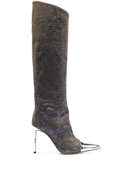 Alexandre Vauthier Botas Alex Con Tacón De 100mm - Plateado 