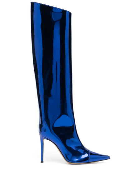  Alexandre Vauthier Botas Altas Alex Con Tacón De 100mm - Azul 