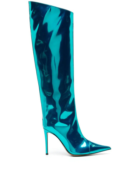  Alexandre Vauthier Botas Altas Alex Con Tacón De 105 Mm - Azul 