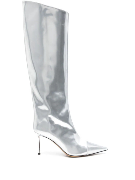  Alexandre Vauthier Botas Altas Con Tacón De 90 Mm - Plateado 