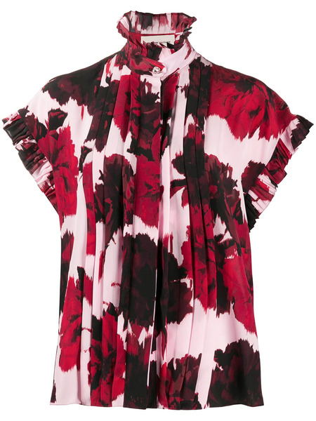  Alexandre Vauthier Camisa Con Estampado Floral - Rojo 