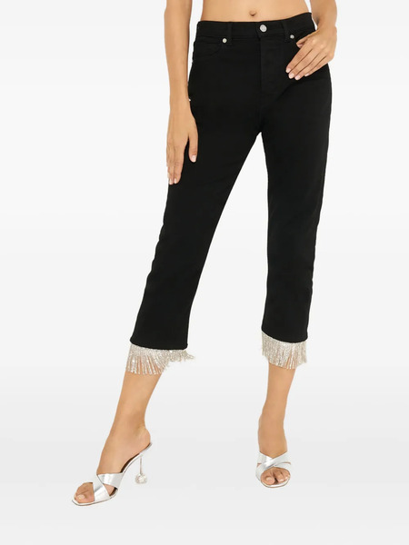  Alexandre Vauthier Vaqueros Con Detalle De Flecos - Negro 