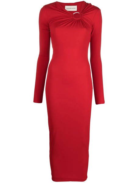  Alexandre Vauthier Vestido Midi Con Aberturas - Rojo 