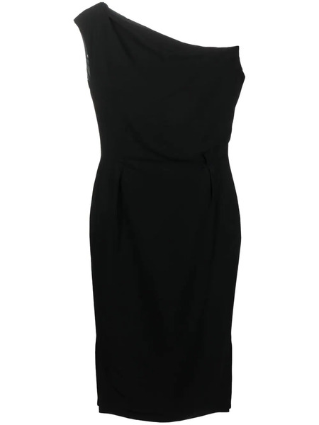  Alexandre Vauthier Vestido Midi Drapeado - Negro 