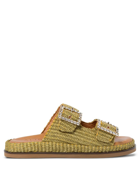  Alibi Sandalias Con Doble Hebilla - Verde 
