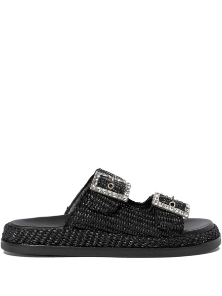  Alibi Sandalias Con Hebilla - Negro 