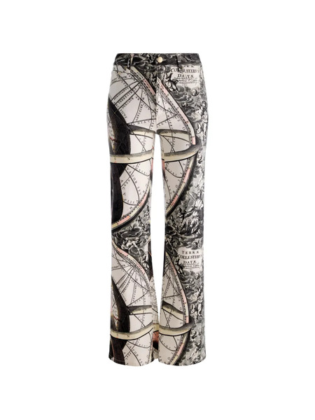  Alice + Olivia Vaqueros Chic Estampados - Blanco 
