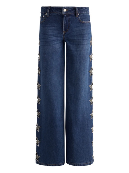 Alice + Olivia Vaqueros Con Aplique De Estrella - Azul 